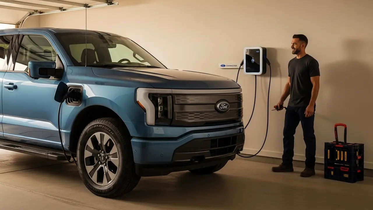 Ford F-150 Lightning Charger Installation