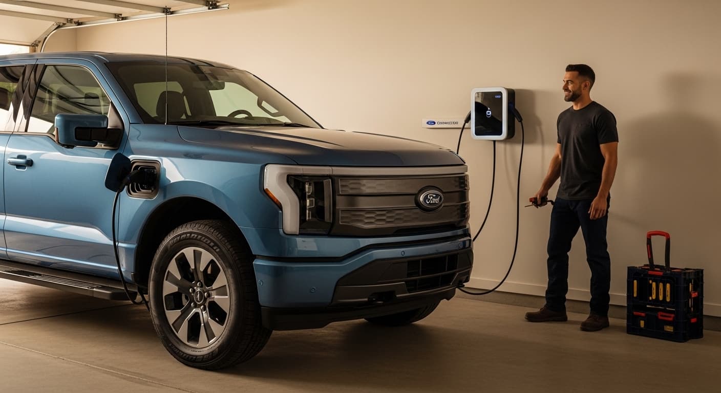 Ford F-150 Lightning Charger Installation